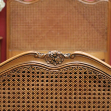 Load image into Gallery viewer, x SOLD Antique French Single Bed, Oak and Cane Bed. Bedhead, Foot, Side Rails Slats 3/3. B11266