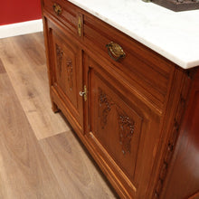 Load image into Gallery viewer, x SOLD Antique French Dressing Table, Mirror Back Sideboard, Cabinet, Cupboard in Oak B10629