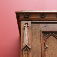 Load image into Gallery viewer, x SOLD Antique Church Cabinet, Antique 4 Door Gothic French Cupboard Sideboard Cabinet B10755