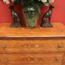 Load image into Gallery viewer, x SOLD Antique French Chest of Drawers, Antique Walnut and Inlay 2 Drawer Hall Cabinet. B10439