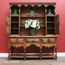 Load image into Gallery viewer, x SOLD Antique French Kitchen Dresser, Country Farmhouse Sideboard, Oak 3 Drawer Buffet B11022