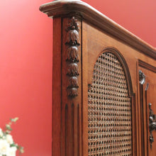 Load image into Gallery viewer, x SOLD Antique French Walnut and Cane Insert Double Bed. Antique French Bed with Slats B10844`