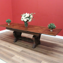 Load image into Gallery viewer, x SOLD Vintage French Dining Table 2 Leaves, French Oak 2 Leaf Extension Kitchen Table B10758