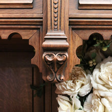 Load image into Gallery viewer, x SOLD Antique Belgium Gothic Sideboard, Sacrament Cabinet, 3 Door Drawer Church Chest B10862