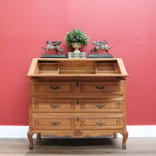 Load image into Gallery viewer, x SOLD Antique French Chest of Drawers Desk, 3 Drawer Writing Bureau Office Desk Chest B10712