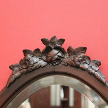 Load image into Gallery viewer, x SOLD Antique French Dressing Table, Twin Pedestal Walnut and Bevelled Mirror Dresser. B10326