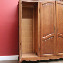 Load image into Gallery viewer, x SOLD Vintage French Four Door Armoire, Wardrobe. French Oak Cabinet Cupboard Wardrobe B10923