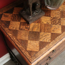 Load image into Gallery viewer, x SOLD Antique French Hall Cabinet, Chest of Drawers, Lamp Side Table with Spiral Legs B10201