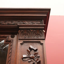 Load image into Gallery viewer, x SOLD Antique French Walnut Bookcase, French Linen Press or Walnut China Cabinet Glass B11111