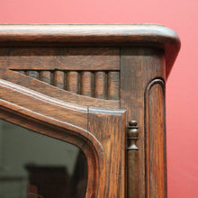 Load image into Gallery viewer, x SOLD Vintage French Oak with 4 Carved Doors 2 drawers Bookcase China Display Cabinet B10699