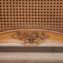 Load image into Gallery viewer, x SOLD Antique French Single Bed, Oak and Cane Bed. Bedhead, Foot, Side Rails Slats 3/3. B11266