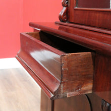 Load image into Gallery viewer, x SOLD Antique English Bookcase English Mahogany 2 Height Narrow Bookcase China Cabinet B10650