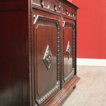 Load image into Gallery viewer, x SOLD Antique French Oak Sideboard 2 Height Cabinet Cupboard, one of 2. B10213