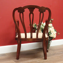 Load image into Gallery viewer, x SOLD Vintage French Armchair, French Mahogany 1950 Hall Chair Bedroom Chair Armchair B11057