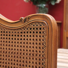 Load image into Gallery viewer, x SOLD Antique French Single Bed, Oak and Cane Bed. Bedhead, Foot, Side Rails Slats 3/3. B11266