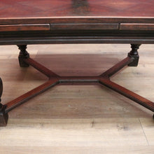 Load image into Gallery viewer, x SOLD Antique French Oak 2 Leaf Dining Table, Parquetry Top Extension Kitchen Table B11210