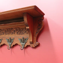 Load image into Gallery viewer, x SOLD Antique French Coat Rack, Oak and Brass Umbrella Holder, Scarf and Hat Rack B10779