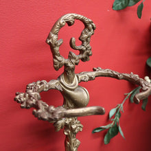 Load image into Gallery viewer, x SOLD Antique French Brass Umbrella Holder with Resting Dog, Horn, Hunting Scene. B9830