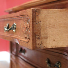 Load image into Gallery viewer, x SOLD Vintage French Chest of Drawers, Square Parquetry Top Chest of 3 Drawers B10905