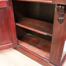 Load image into Gallery viewer, x SOLD Antique English Bookcase English Mahogany 2 Height Narrow Bookcase China Cabinet B10650