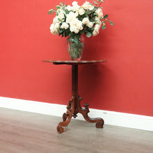 Load image into Gallery viewer, x SOLD Antique French Mahogany Gothic Church Loo Table, Side Table, Wine Table. B9800