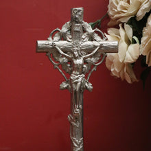 Load image into Gallery viewer, x SOLD Vintage French Crucifix, Table Top, Bookcase, Sideboard top Cross, Jesus Statue B10900
