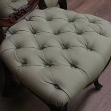 Load image into Gallery viewer, x SOLD Set of 6 Antique English Dining Chairs, Mahogany Balloon Back Kitchen Chairs B10796