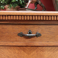 Load image into Gallery viewer, x SOLD Antique French Sideboard, Art Deco Oak 2 Drawer Drinks Cupboard, Hall Cabinet B10685