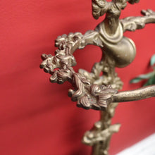 Load image into Gallery viewer, x SOLD Antique French Brass Umbrella Holder with Resting Dog, Horn, Hunting Scene. B9830