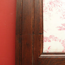 Load image into Gallery viewer, x SOLD Antique French Oak Mirror, Mantle Mirror, French Trumeau Mirror, Toile Fabric B10746