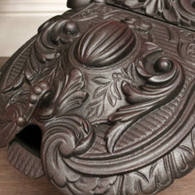 Load image into Gallery viewer, x SOLD Antique French Cast Iron Coal Scuttle Magazine Holder Kindling Holder Fire Tool. B10019