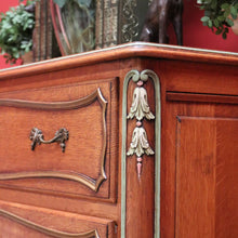 Load image into Gallery viewer, x SOLD Antique French Chest of Drawers, French Oak Hall Cabinet, Foyer Entry Cupboard B10663