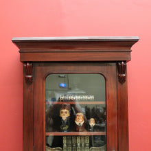 Load image into Gallery viewer, x SOLD Antique English Bookcase English Mahogany 2 Height Narrow Bookcase China Cabinet B10650