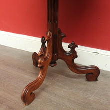 Load image into Gallery viewer, x SOLD Antique French Mahogany Gothic Church Loo Table, Side Table, Wine Table. B9800