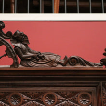 Load image into Gallery viewer, x SOLD Antique French Armoire, Antique Brittany Oak and Mirror 2 Door Wardrobe Cupboard. B10253