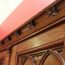 Load image into Gallery viewer, x SOLD Antique Church Cabinet, Antique 4 Door Gothic French Cupboard Sideboard Cabinet B10755