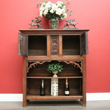 Load image into Gallery viewer, x SOLD Antique French Sacrament Cabinet, Church, Court Cabinet, Sideboard Bookcase Oak. B10330