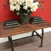 Load image into Gallery viewer, x SOLD Vintage French Spanish Medieval Style Coffee Table, Hand Forged Iron and Oak. B9943