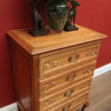 Load image into Gallery viewer, x SOLD Vintage Chest of Drawers, French 4 Drawer Hall Cabinet Cupboard, Lingerie Chest B10954