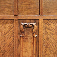 Load image into Gallery viewer, x SOLD Antique French Sideboard, Art Deco Oak 2 Drawer Drinks Cupboard, Hall Cabinet B10685