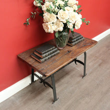 Load image into Gallery viewer, x SOLD Vintage French Spanish Medieval Style Coffee Table, Hand Forged Iron and Oak. B9943
