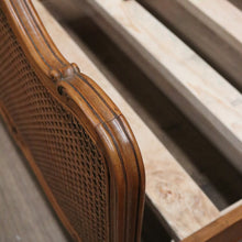 Load image into Gallery viewer, x SOLD Antique French Single Bed, Oak and Cane Bed. Bedhead, Foot, Side Rails Slats 3/3. B11266