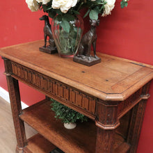 Load image into Gallery viewer, x SOLD Antique Sideboard, Antique French Gothic Church Dumb Waiter Hall Table Console. B11257