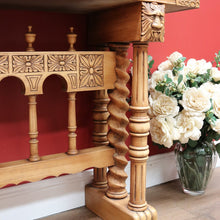 Load image into Gallery viewer, x SOLD Vintage French Drinks Cabinet, Bleached Oak Hall Display Cupboard, Sideboard B10648