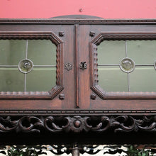 Load image into Gallery viewer, x SOLD Antique French Oak Sideboard 2 Height Cabinet Cupboard, one of 2. B10213