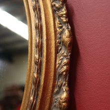 Load image into Gallery viewer, x SOLD Vintage Gilt Frame Mirror, Wall Mirror. Italian Gilt Timber Plaster Oval Mirror B11059