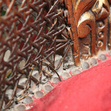 Load image into Gallery viewer, x SOLD Antique French Gilt Timber, Cane, Button Back Fabric, Boudoir Chair, Armchair B11146