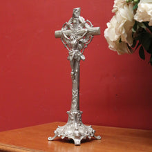 Load image into Gallery viewer, x SOLD Vintage French Crucifix, Table Top, Bookcase, Sideboard top Cross, Jesus Statue B10900