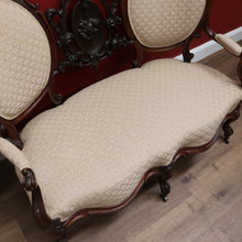 Load image into Gallery viewer, x SOLD Antique English Chaise, Oval Back Medallion Settee, English Rosewood Lounge B11121