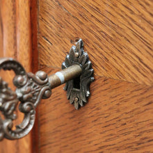 Load image into Gallery viewer, x SOLD Antique French Sideboard, Art Deco Oak 2 Drawer Drinks Cupboard, Hall Cabinet B10685